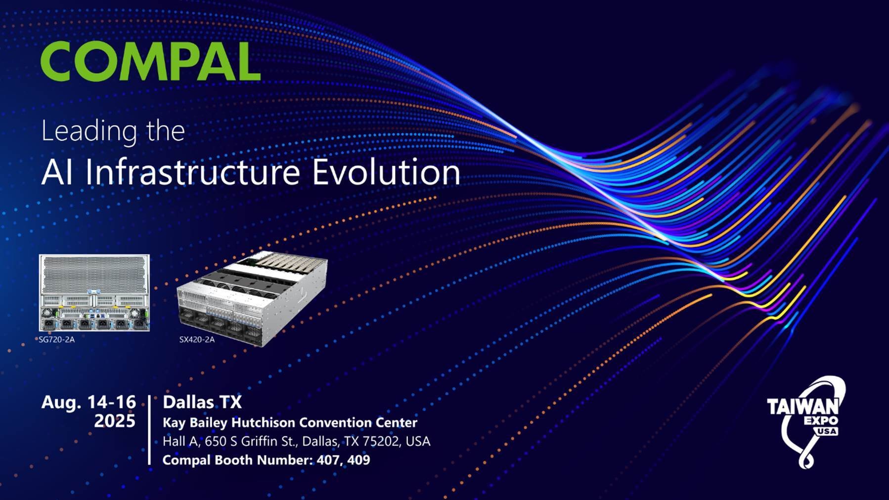Compal Unveils Scalable and Sustainable AI Server Solutions at Taiwan Expo USA